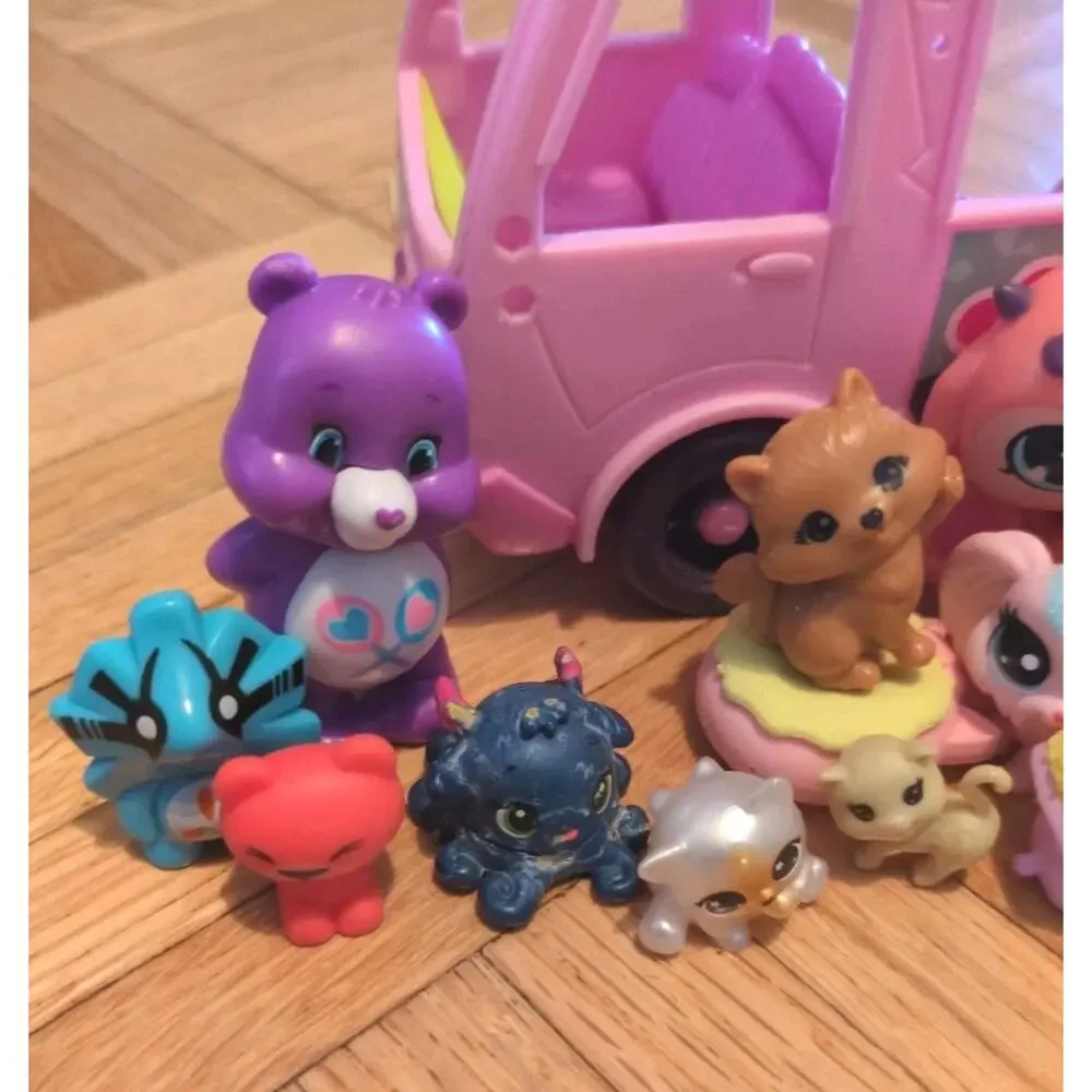Littlest Pet Shop Magic Mixies Care Bare Tiko Belle Mozzarella Firgures Toy Lot